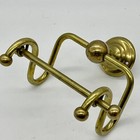 Antique Toilet Paper Tissue Holder Dispenser Solid Brass Bathroom Art Deco 1900s
