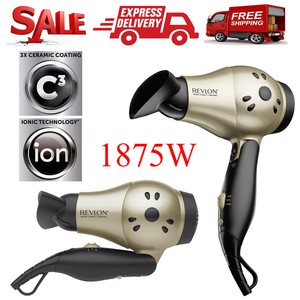 Revlon Ionic Secador de pelo profesional de viaje Turbo golpe Compacto 2  velocidades 1875W | eBay