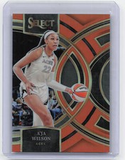2024 Panini Select WNBA #158 A'ja Wilson Premier Level Orange Prizm #/125 ACES