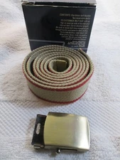 Vintage AVON Web Belt with Brass Buckle New in box