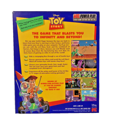 Disney's TOY STORY Software by Disney Power Play CD-ROM WIN 3.1/95