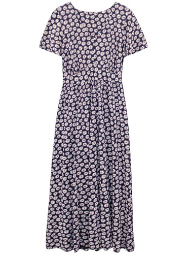 Ex-Seasalt MAXI Dress Aster Dot Maritime Chateaux NAVY Sizes 6 10 12 & 14 - Picture 3 of 3
