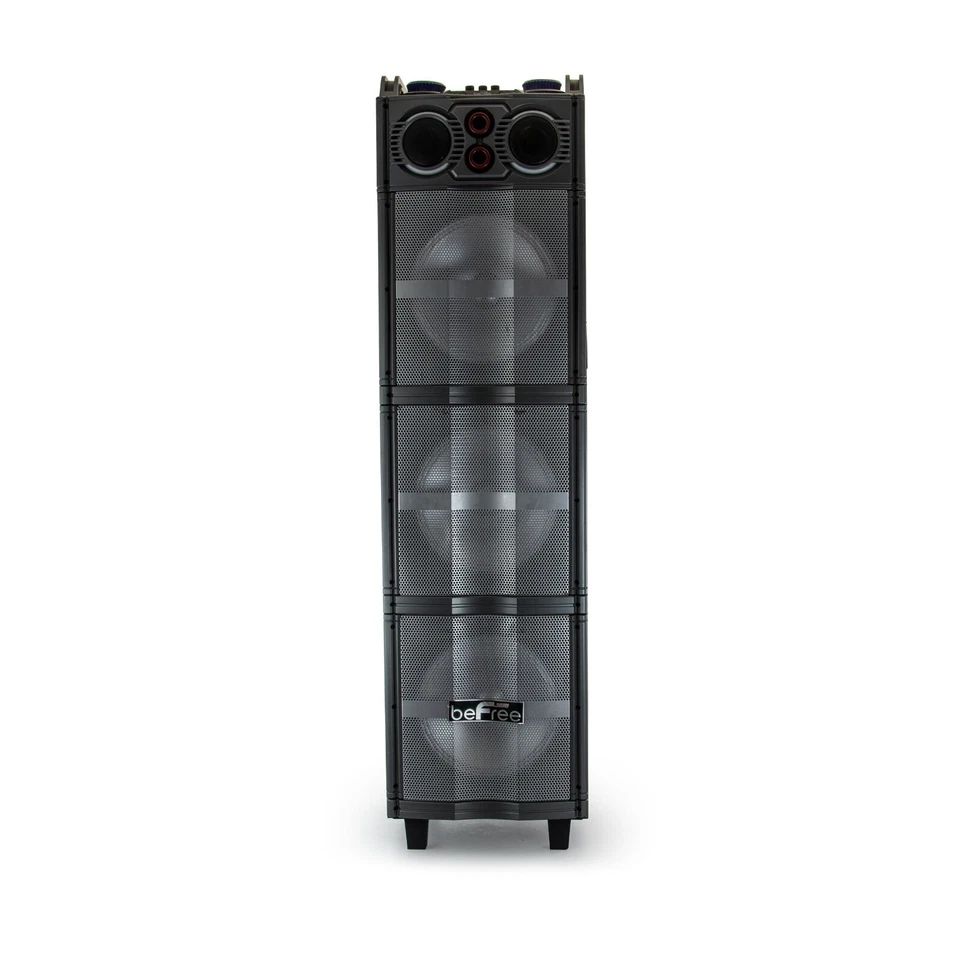 beFree Triple 10" Subwoofer Portable Bluetooth PA DJ Party Speaker w Warranty - Image 3 of 4