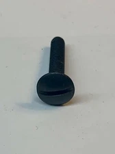 (50) 1/4-20 X 1-1/2" Truss Head Slotted BLACK OXIDE wide .57" head 1/4" domed 