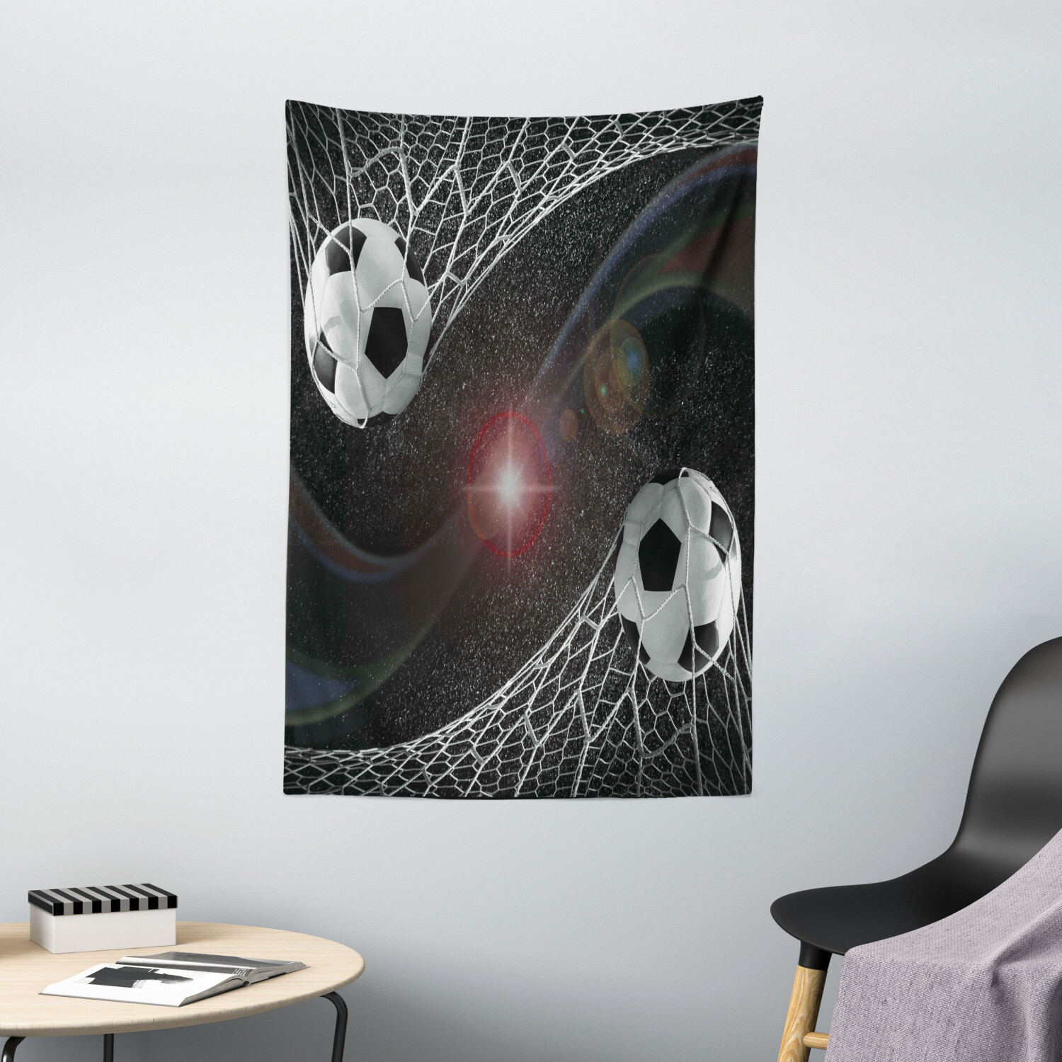 Teen Room Tapestry Goal Match Winner Print Wall Hanging Decor