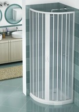 Box doccia semicircolare apertura centrale soffietto in pvc h.185cm Doliso Legre