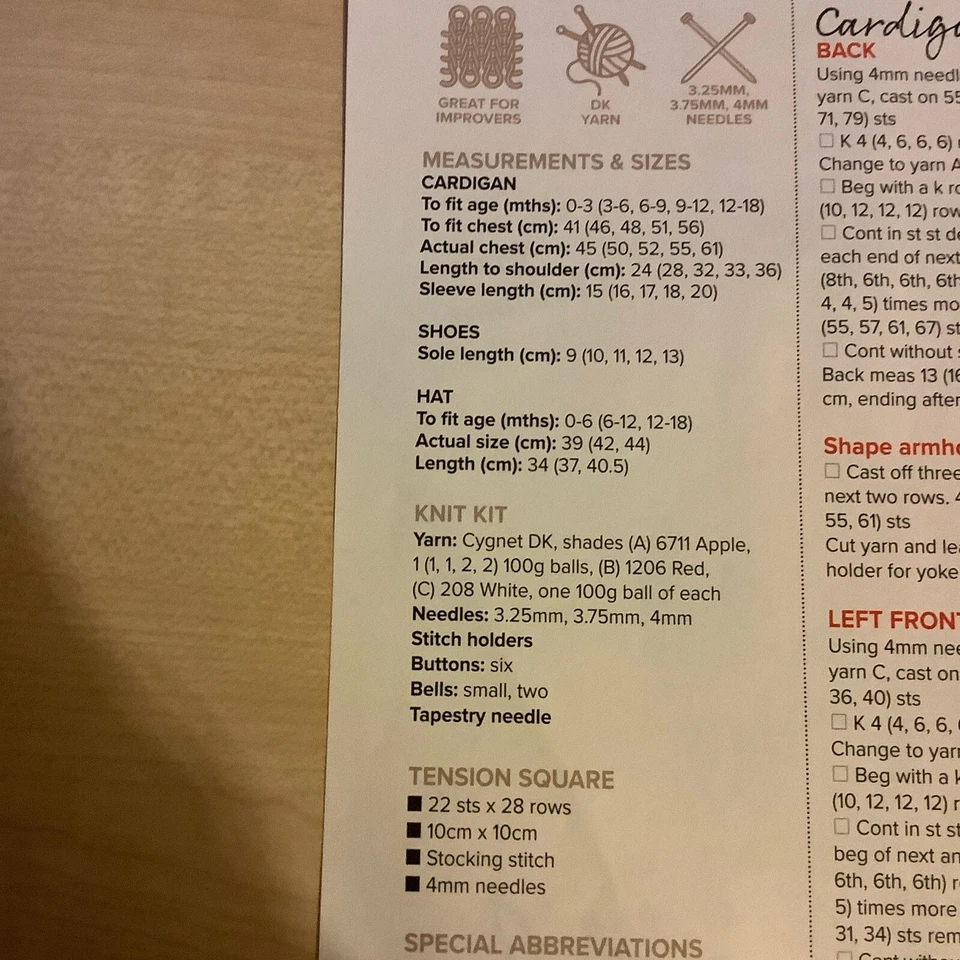 LITTLE ELF -Children’s Christmas 3 Piece Set- Knitting Pattern - By Zoe Halstead - Image 2 of 4