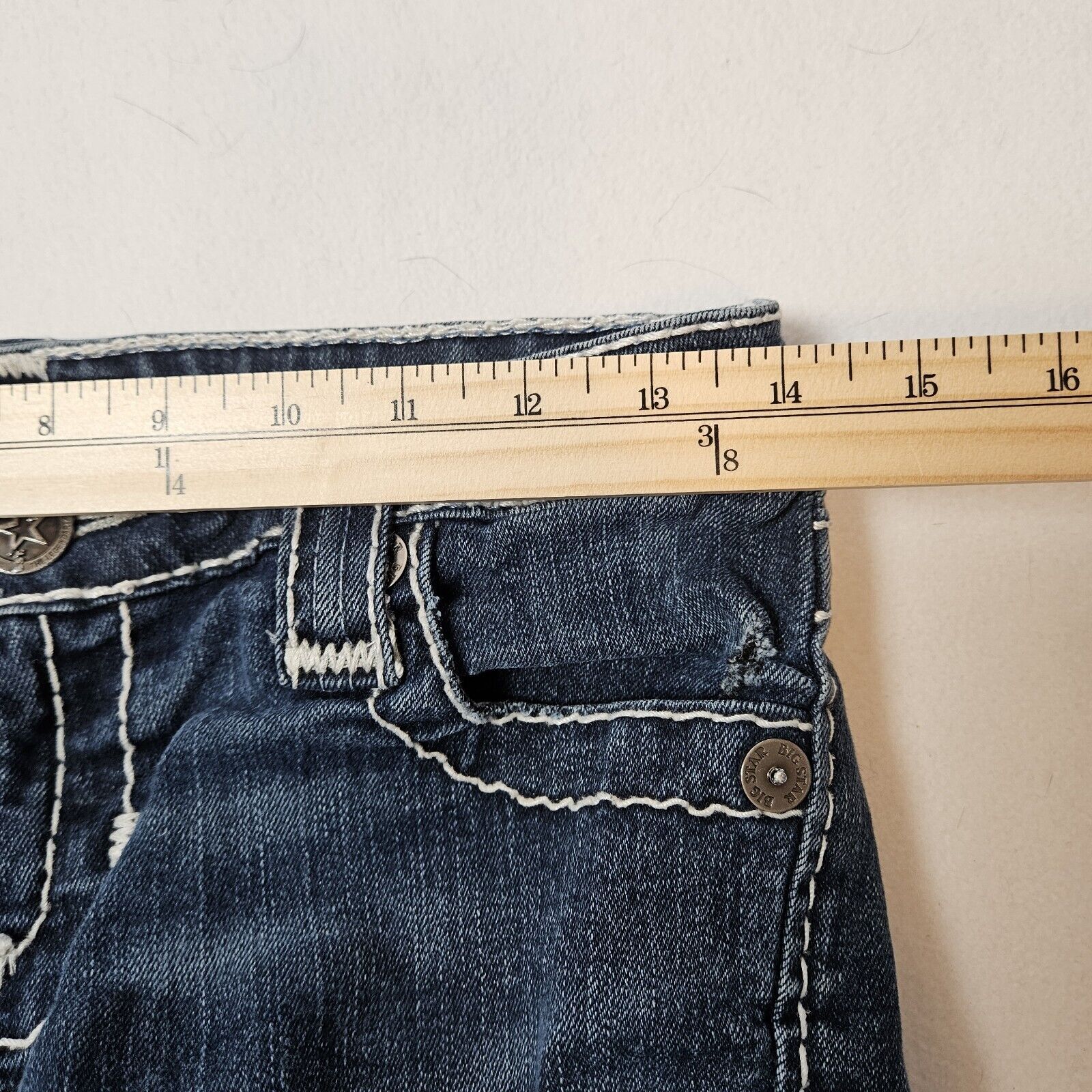 Big Star Liv Boot Cut Jeans Women's 27R (28x30.5)… - image 17