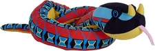 Wild Republic  28520  Snakes Eco Rhino Viper Snake Stuffed Animal Plush  54"