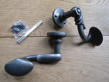 Rustic iron lever on rose door handles mortice latch door handles Vintage retro