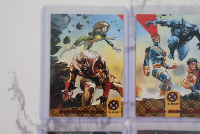 1994 Fleer Ultra X-Men Blue and Gold Team Triptych Insert Chase