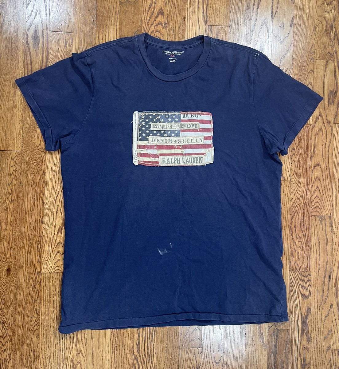 Polo Ralph Lauren Denim and Supply T Shirt American Flag
