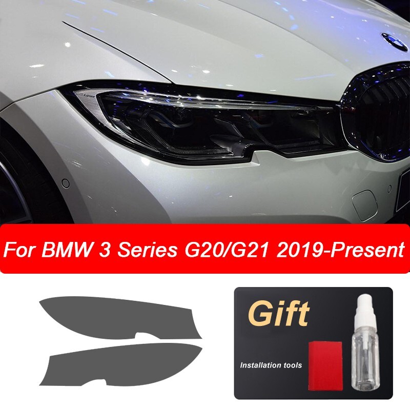 Precut Headlights Tint Black Protection Film Accessories For BMW G20/G21 2019+