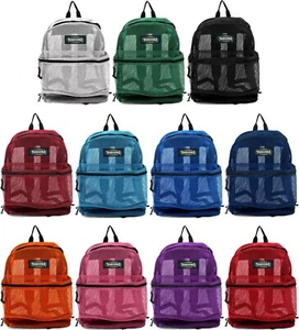 17-inch NEW See-through Mesh Backpack/Book Bag/School/Hike /Travel Backpack