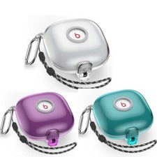 Lock Clear Case For Beats Fit Pro Shockproof Case Cover with Anti-Lost Lanyard