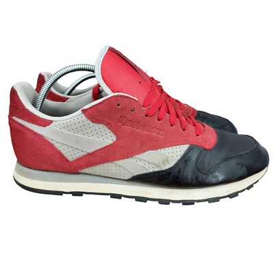 Reebok Stash X City Series Sneakers Mens 12 Black Red Leather Rare