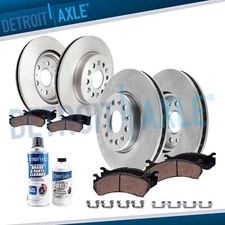 10pc Front Rear Brake Rotors Ceramic Brake Pads Kit for GMC Acadia Buick Enclave