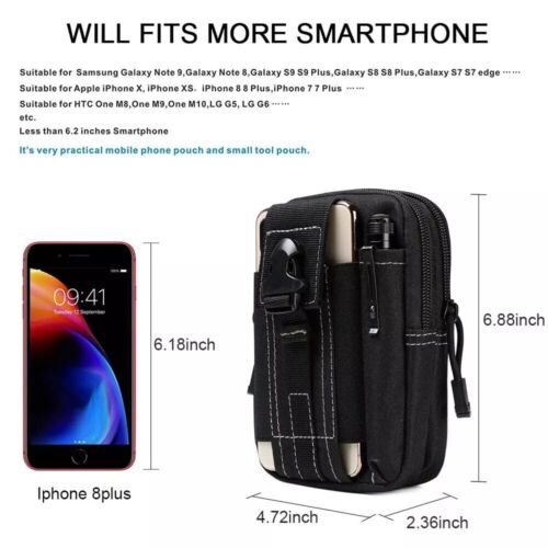 Borsa da cintura tattica custodia cellulare vita borsa molle EDC custodia attrezzi fondina - Foto 4 di 14