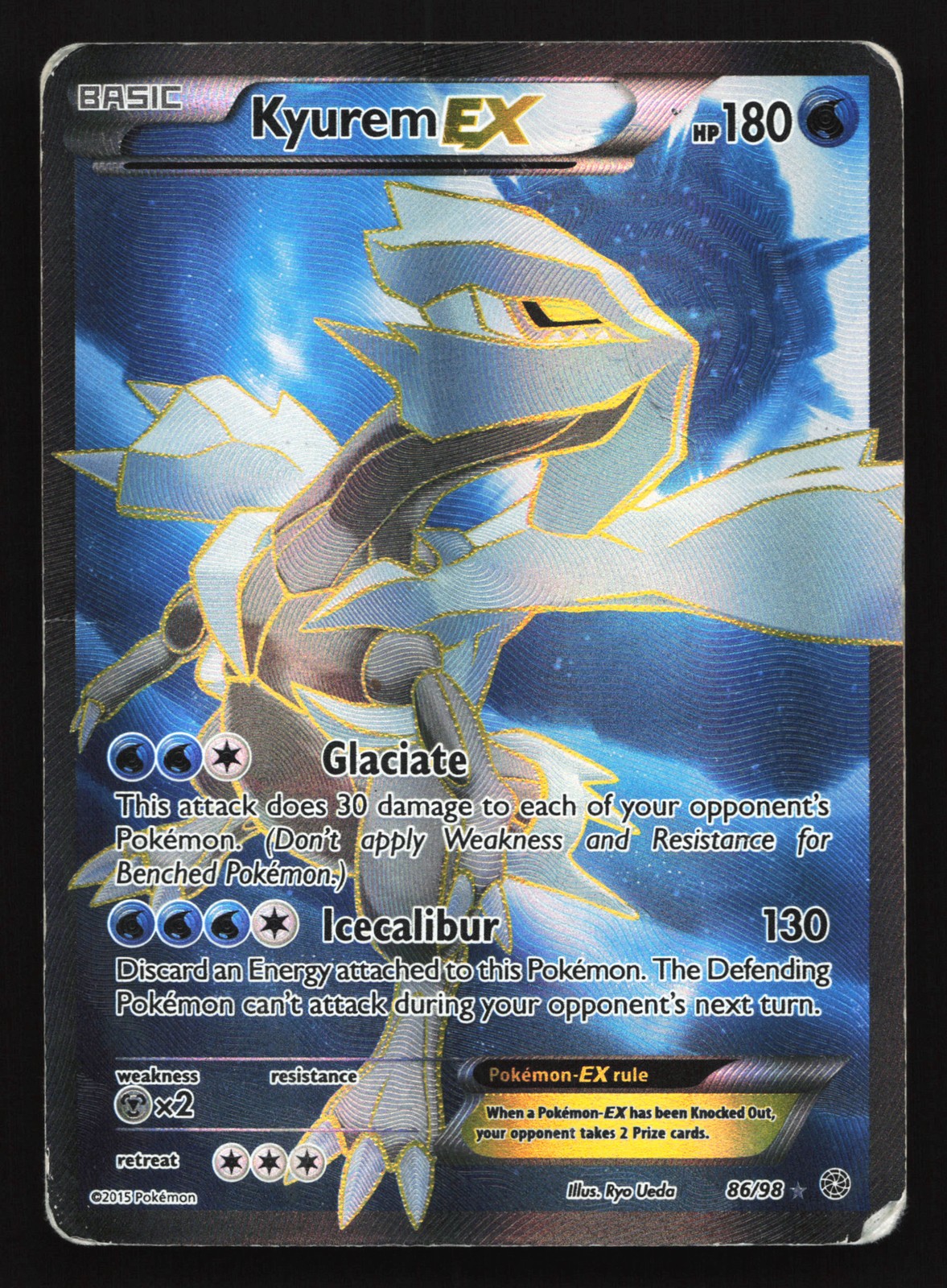 Kyurem EX (Full Art) 86/98 XY - Ancient Origins Ultra Rare Pokemon Card