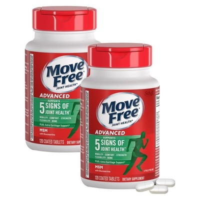 Joint Support Supplement Glucosamine Chondroitin MSM 120 Tablets 2 Pack Move