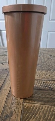 Dunkin Donuts 24oz Stainless Steel Brown Sipper With Straw Straw Brush Cleaner 