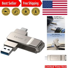 64GB Metal Housing USB Flash Drive - Elegant Swivel Design for Easy Transport