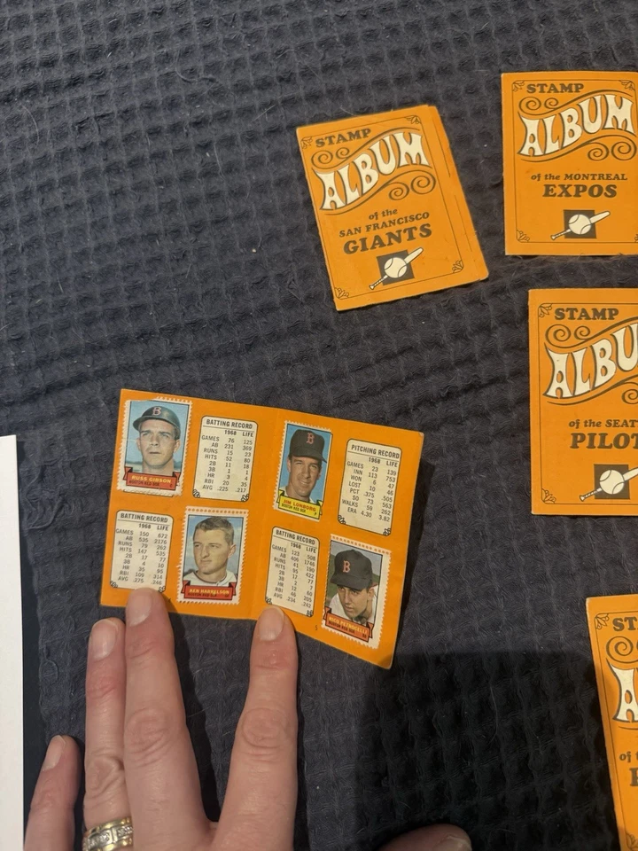 Colección de folletos de estampillas de béisbol Topps 1969 grandes de colección con estampillas. ¡Ver fotos! Foto 3 de 4