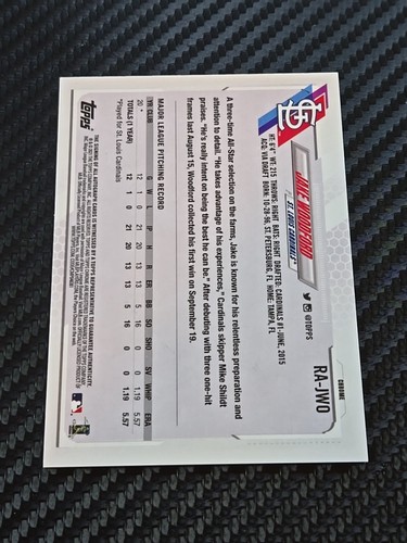 2021 Topps Chrome - Rookie Autographs #RA-JWO Jake Woodford (AU, RC) - Bild 2 von 2