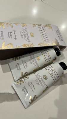 2 PC Crabtree & Evelyn Caramelized Fig & Brown Sugar Hand  Therapy 2 X 3.5 oz 