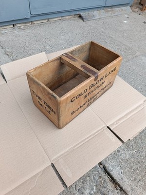Vintage wooden box Cold Blow Lane Stadium
