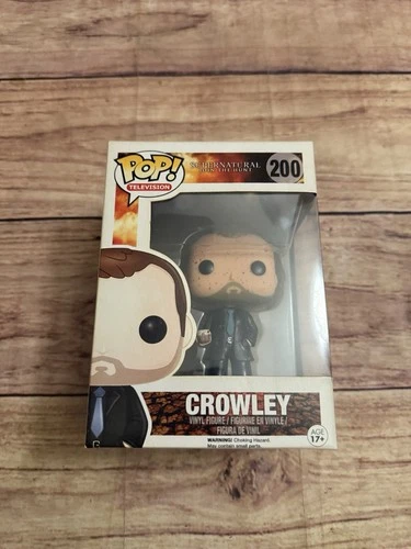 Funko Pop Supernatural Crowley Metallic #200 (Bloody) (BOX DAMAGED, STAINED)