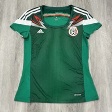 Adidas Mexico National Team Futbol Jersey 2014-15 Womens Small Green