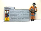 3 3/4'' GI JOE FRAG-VIPER WITH FILE CARD 1980's