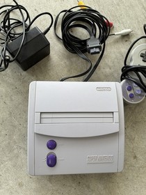 Super Nintendo System SNES Console Tested  Great Condition W Cables + Controller