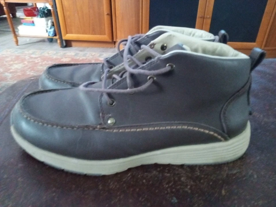MEN'S DULUTH TRADING CO. LEATHER SHOES SZ. 12 W PRE OWNED