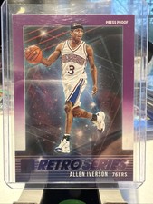 2021-22 Panini Donruss - Retro Series Allen Iverson #22 Press Proof Purple