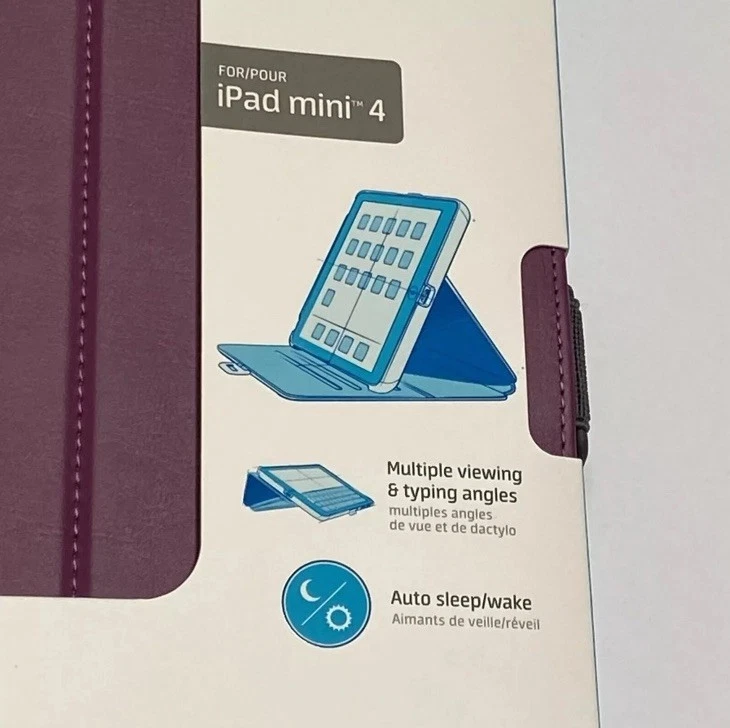 Funda Protectora Speck StyleFolio-iPad Mini 4-Púrpura-NUEVA Foto 4 de 4