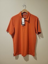 NWT Adidas Golf Ultimate 365 Polo Shirt Sz M Orange Performance Stretch Athletic