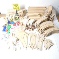 Wooden Train Tracks Lot 153 Pieces Thomas Railway Brio Compatible