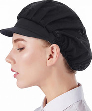 Nanxson 3pcs Chef Hat Kitchen Cooking Chef Cap Food Service Hair Nets Half/Full
