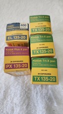 Vintage Kodak 35mm Film Lot of 5 - Expired Sealed Boxes Tri-X Pan Plus-X...