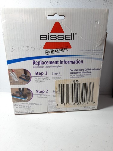 Bissell Steam & Sweep Replacement Microfiber Mop Pads Not Used/Has Small Stain 2 - Picture 2 of 5