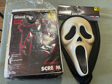 Fun World Ghostface Scream 4 Full Mask and Cloak One Size Plastic Halloween