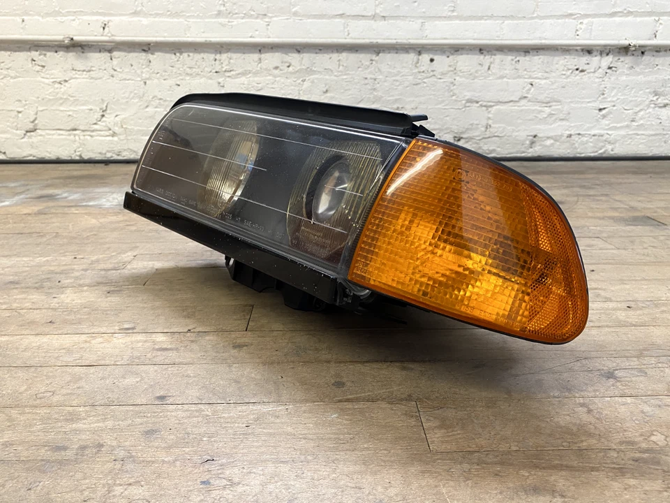 1995-1998 BMW E38 740i 750i OEM conjunto de farol de vidro dianteiro esquerdo 63128352743 - Imagem 4 de 4