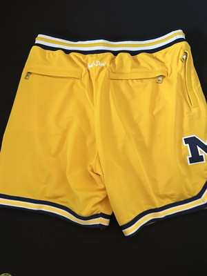 【Nike】Michigan Wolverines Basketball Jordan Shorts Michigan Primetime Victory Primary Logo Men's Jordan Brand