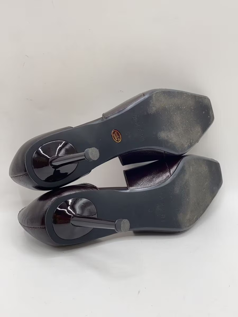 AMERI Pumps, Small, Brown, Cowhide Leather, 02021… - image 4