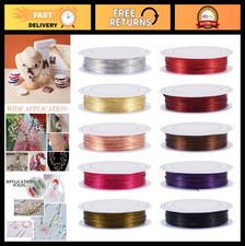 10 Rolls 22 Gauge Copper Wire for Jewelry Making, Beading Crafting - Mixed Col