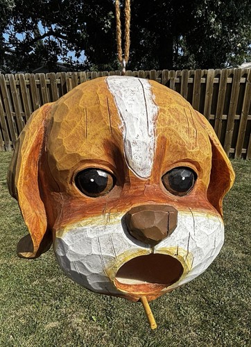 Beagle Dog Hanging Resin Birdhouse W/ Clean Out Hole & Perch | eBay