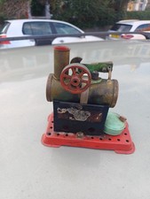 Mamod Minor 1 Overtype engine spoked fly wheel and round meths burner tray