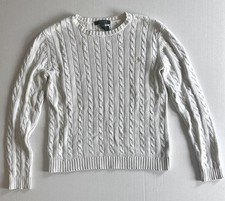 Polo Ralph Lauren Cable Knit Sweater White Size Medium